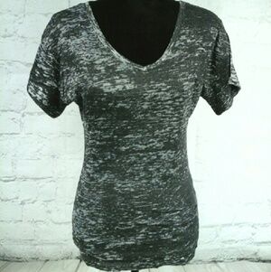 Stylish Charcoal Short Sleeve Top